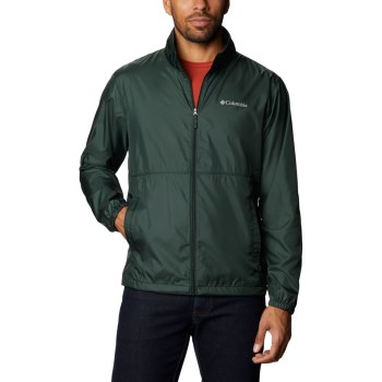 Pánské Bundy Columbia Creekview Windbreaker Zelene ONYFMZ843